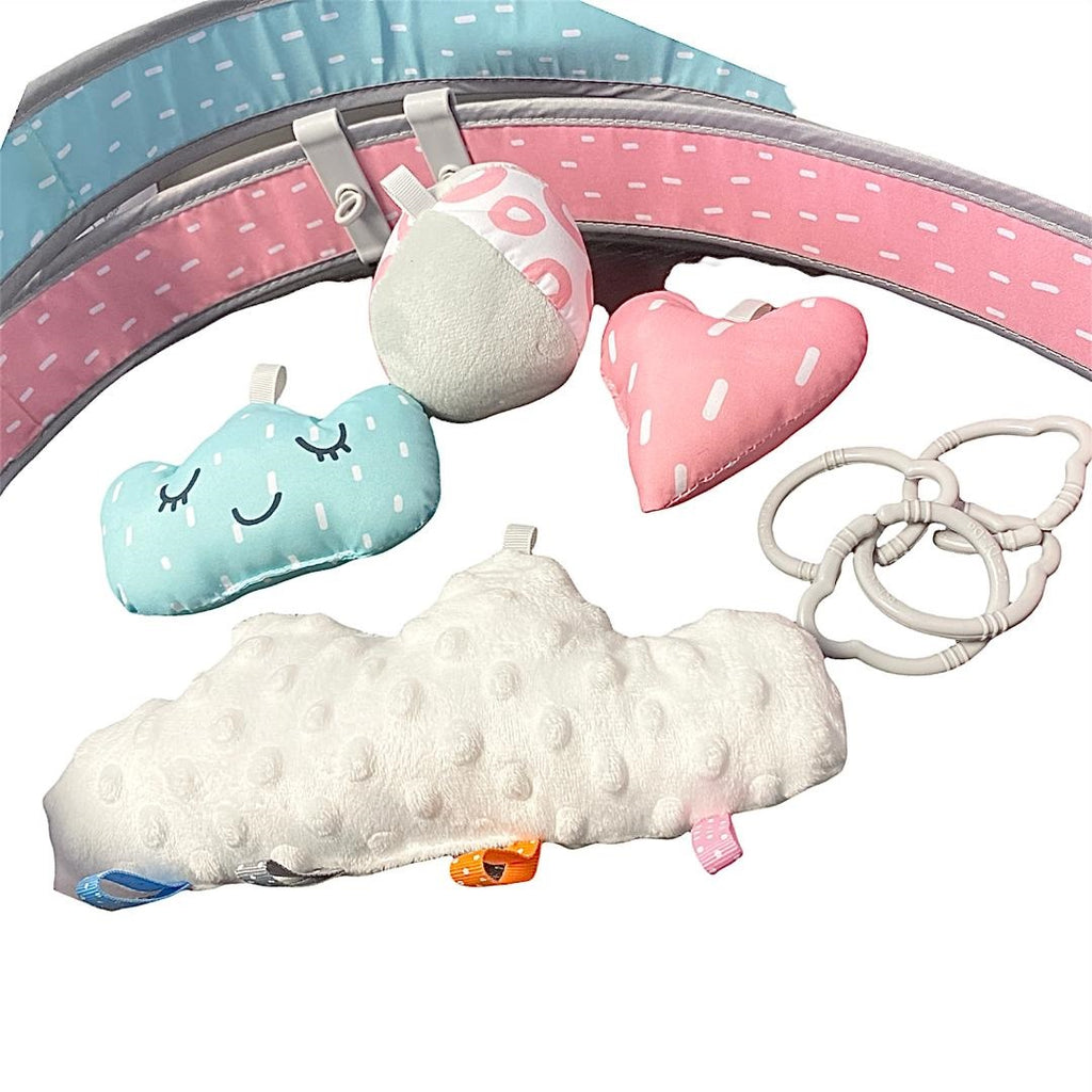 LADIDA Baby Playmat Llama Soft Padded Activity Play Mat Arch & Toys - 105
