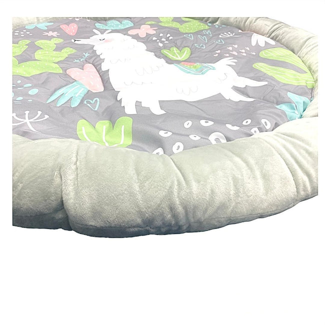 LADIDA Baby Playmat Llama Soft Padded Activity Play Mat Arch & Toys - 105 Main Image