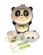Children's 5 Piece Bamboo  Breakfast Lunch Dinner Set