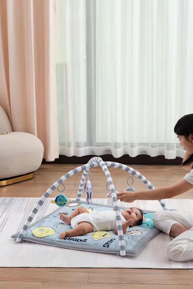LADIDA Grey Space Tour Baby Play Mat-101 Hover Image