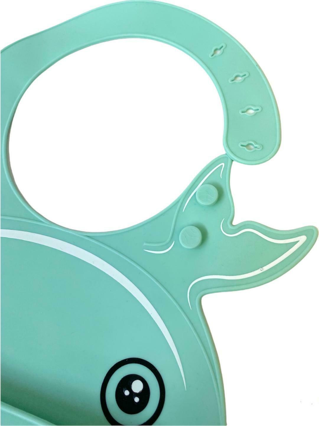Silicone Cute Cartoon Soft Baby Bib Food catcher BPA Free Food Baby Apron seller
