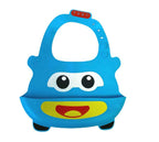 Silicone Cute Cartoon Soft Baby Bib Food catcher BPA Free Food Baby Apron seller