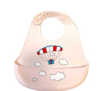 Silicone Cute Cartoon Soft Baby Bib Food catcher BPA Free Food Baby Apron seller