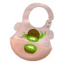 Silicone Cute Cartoon Soft Baby Bib Food catcher BPA Free Food Baby Apron seller