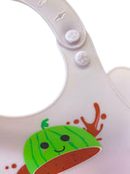 Silicone Cute Cartoon Soft Baby Bib Food catcher BPA Free Food Baby Apron seller