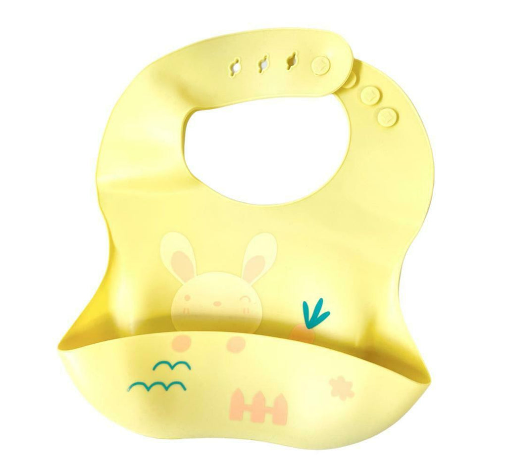 Silicone Cute Cartoon Soft Baby Bib Food catcher BPA Free Food Baby Apron seller