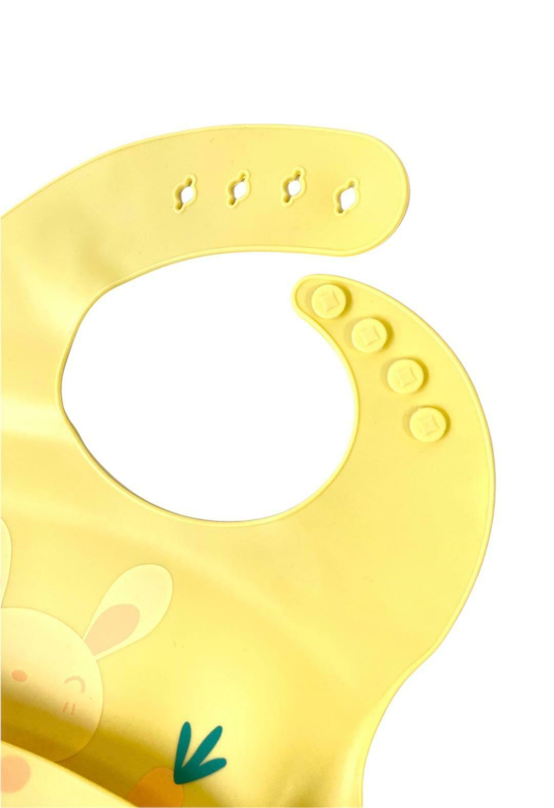 Silicone Cute Cartoon Soft Baby Bib Food catcher BPA Free Food Baby Apron seller
