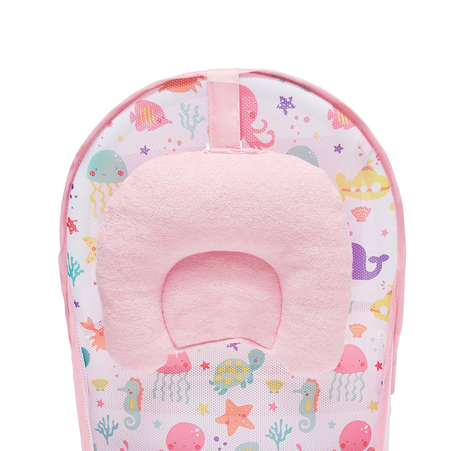 Pink Sea Life Baby Foldable Adjustable Bather Seat, 284 Main Image