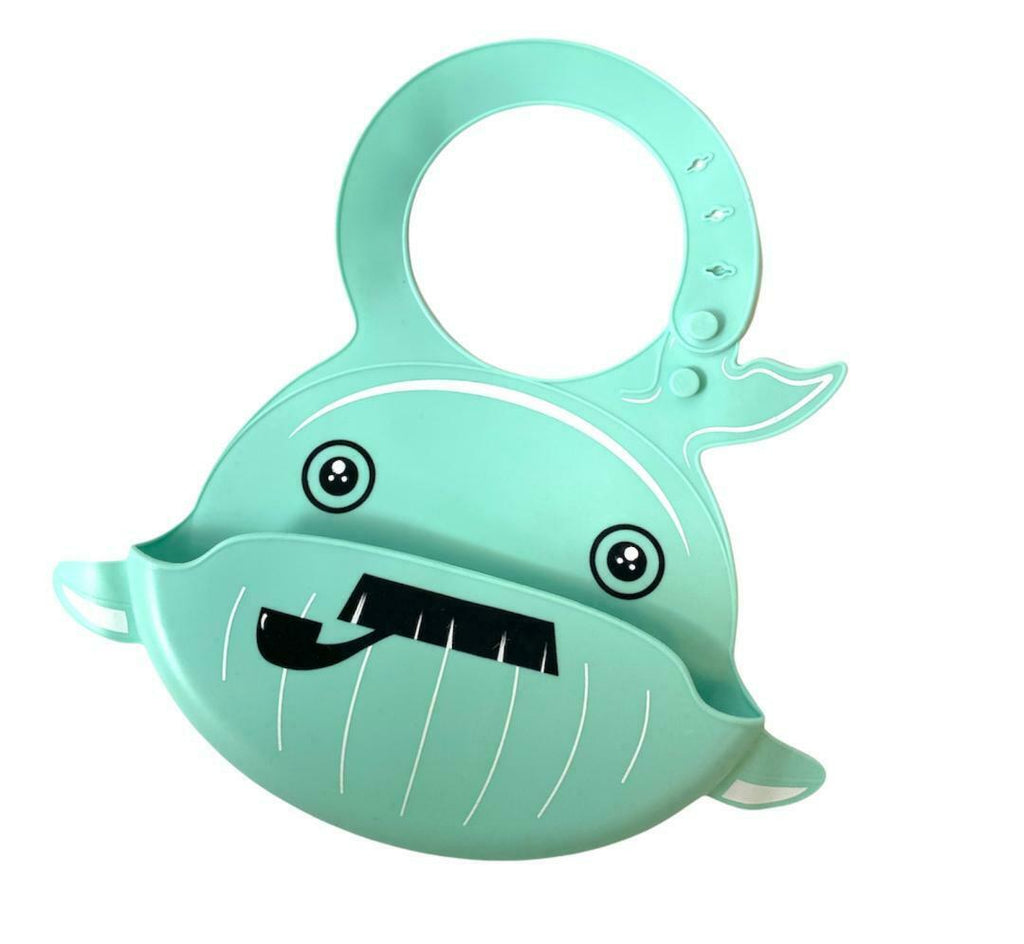 Silicone Cute Cartoon Soft Baby Bib Food catcher BPA Free Food Baby Apron seller